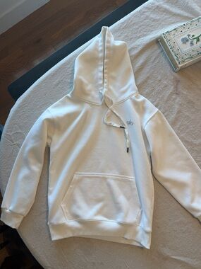 SOLD Alo White Hooded Sweatshirt